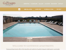 Tablet Screenshot of gatewoodapts.com